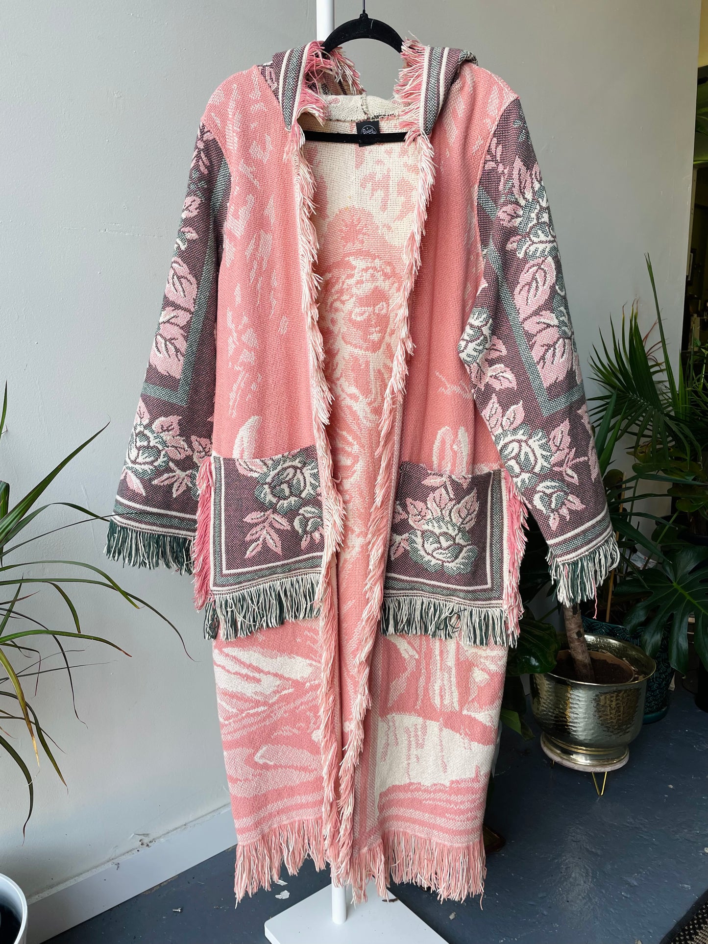 Angel Tapestry Blanket Coat Small/Medium