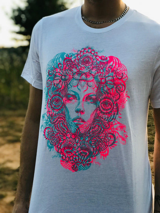 Flower Child Glow UV Tee