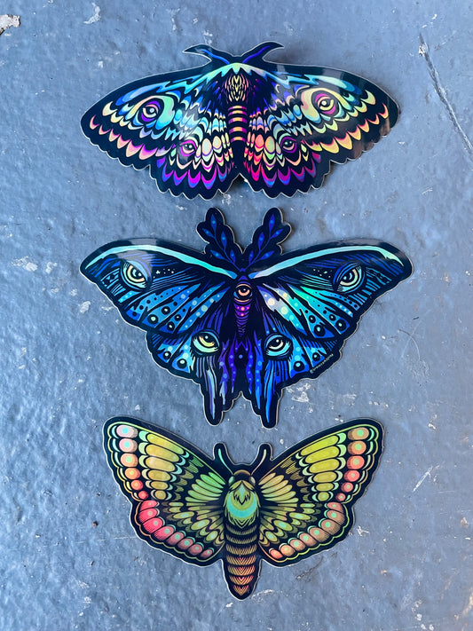 Moth Sticker 3 Pack