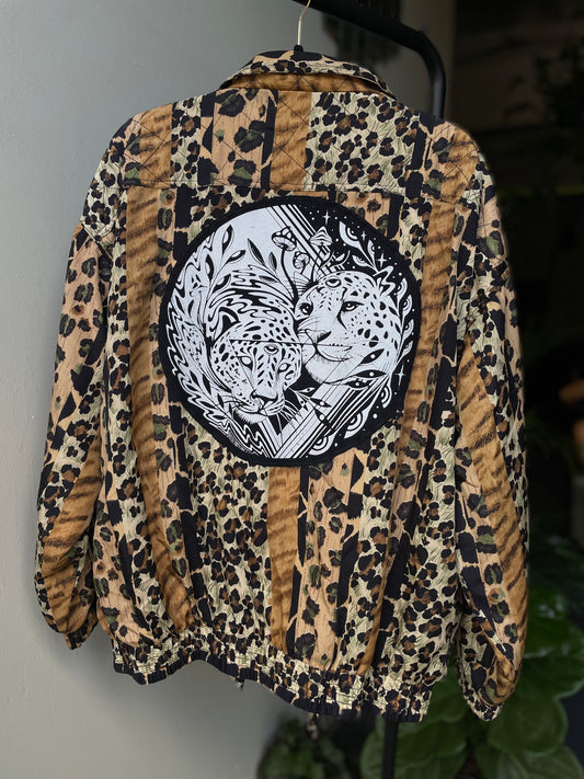 Silk Leopard Windbreaker